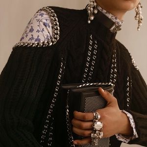 Alexander McQueen Cable knit Chain Sweater